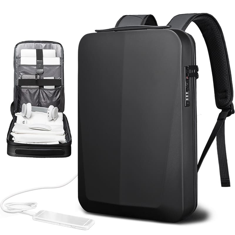 Laptop backpack hard clearance shell