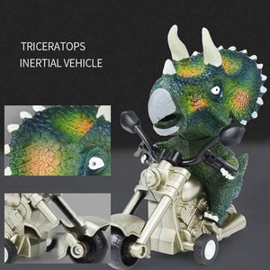 Boy dinosaur toy car Simulation Tyrannosaurus Triceratops model