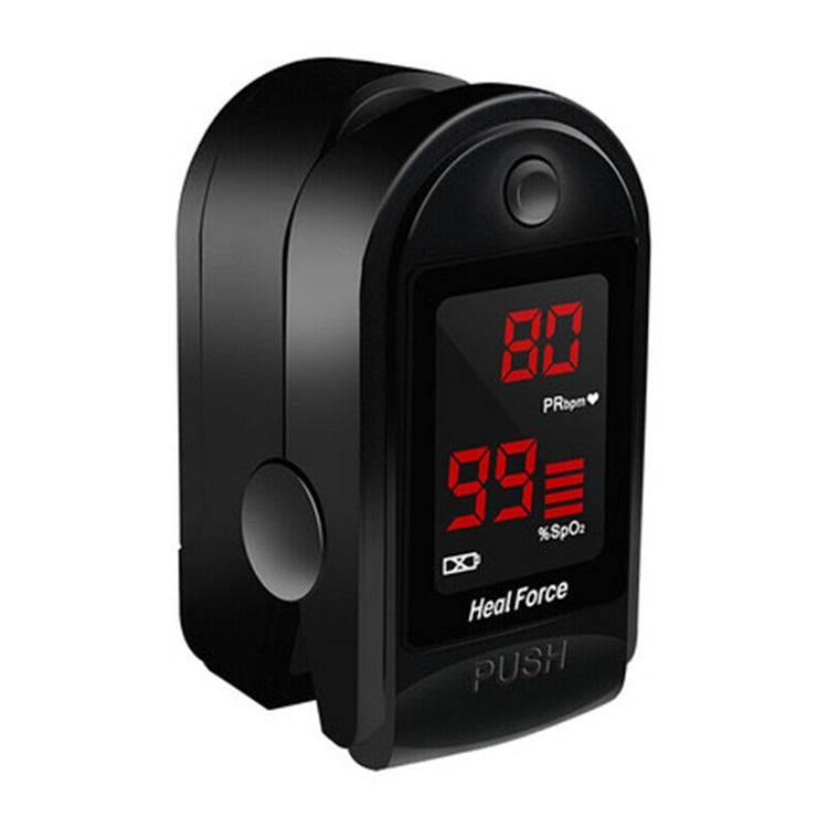Fingertip Pulse Oximeter Blood Oxygen Saturation Monitor with Silicon Cover, Batteries and Lanyard