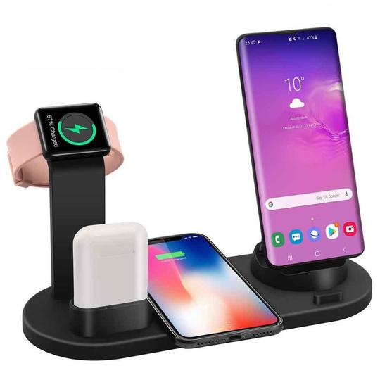 4-in-1 Multi-Device Wireless Charging Dock Station