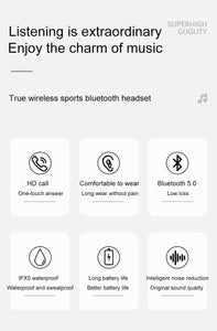 TWS Wireless Bluetooth Smart Touch Earphone