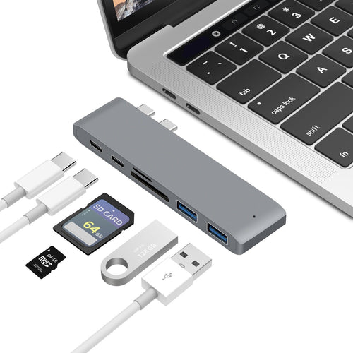 Type C USB Hub for Mac book Pro Air With 7 Ports