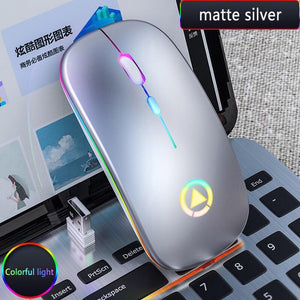 Wireless Rechargeable Mouse LED Backlit Gaming Office Accessories