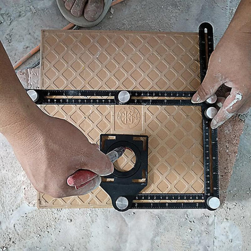 Multi-Angle Measuring Ruler Aluminum Folding Positioning Construction Tools