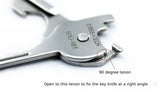 6 in 1 outdoor multifunctional tool key ring