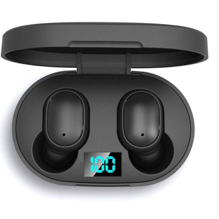 New E6s Smart Digital Display Bluetooth Headset Wireless Mini HIFI Headset Stereo in-Ear Waterproof Sports Earphone