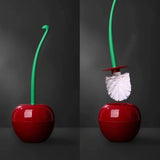 Creative Lovely Cherry Shape Lavatory Brush Toilet Brush & Holder Set