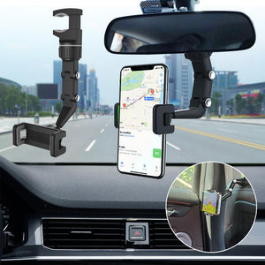 Car Rearview Mirror Mount Phone Holder