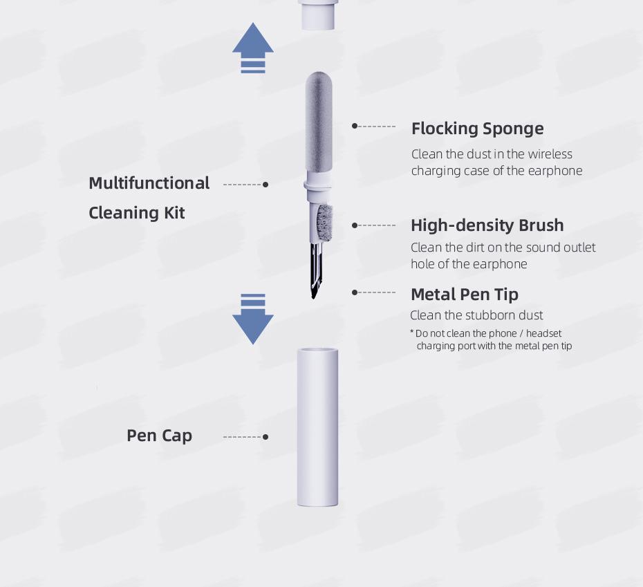 Earbuds Cleaning Pen brush for Bluetooth Earphones