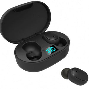 New E6s Smart Digital Display Bluetooth Headset Wireless Mini HIFI Headset Stereo in-Ear Waterproof Sports Earphone