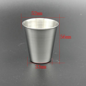 Vodka Cup 304 PU Holster Stainless Steel Mini Wine Tumbler