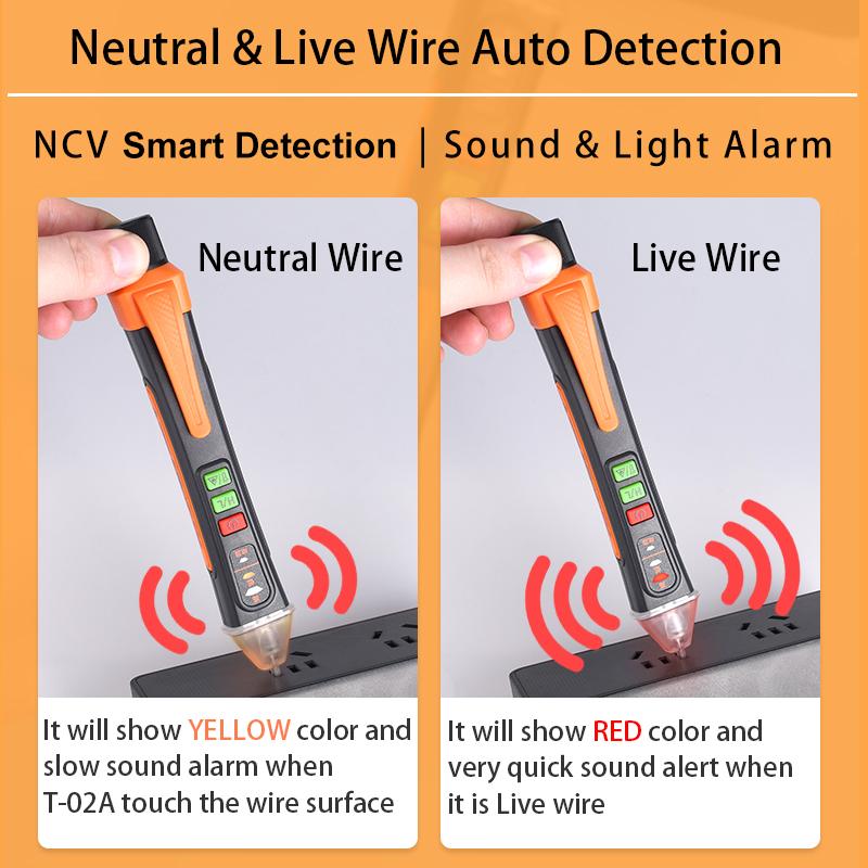 Non-Contact Voltage Detector Electrical Tools Voltage Indicator Tester Pen AC Voltage Test Smart Breakpoint Finder