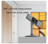 360° Digital Protractor Laser USB Inclinometer with Holder Electric Angel Meter High Precision Goniometer Measuring Tool