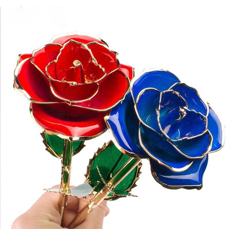 24k Gold Dipped Rose Flower Artificial Flowers Eternal Rose