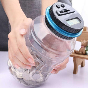 Digital Coin Bank Savings Jar Large Capacity Money Saving Box with LCD Display