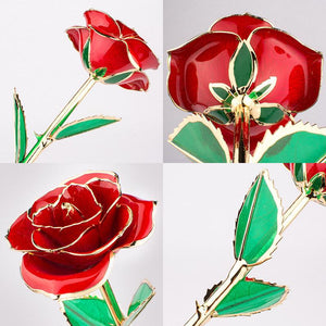 24k Gold Dipped Rose Flower Artificial Flowers Eternal Rose