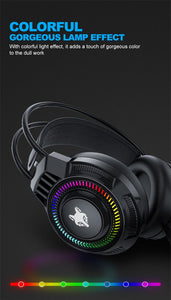 Gaming Wired Headset With Microphone LED Light