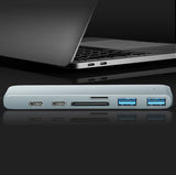 Type C USB Hub for Mac book Pro Air With 7 Ports