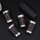 Vodka Cup 304 PU Holster Stainless Steel Mini Wine Tumbler