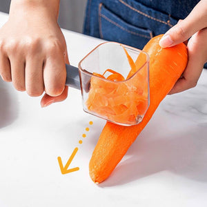 Vegetable Fruit Peeler with Container Peeling Knife Gadgets