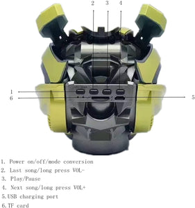 Transformers Bumblebee Bluetooth Speakers，Mini Creative Portable with Light Up LED Wireless Stereo Pairing