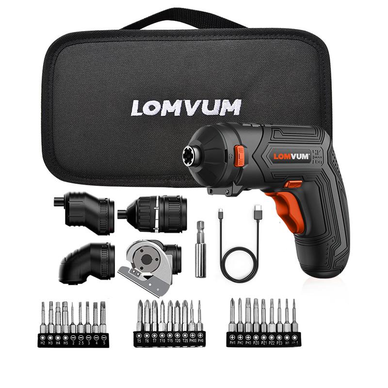 USB Rechargeable Cordless Screwdriver Electric Drill Set