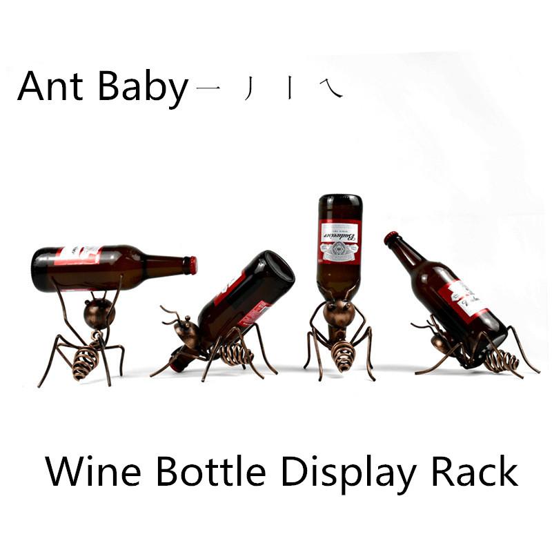 Ant Wine Racks Iron Non-Slip Wine Bottle Display
