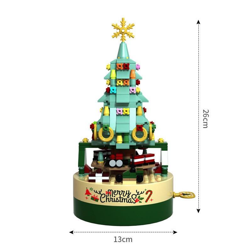 Merry Christmas Tree Building Block Music Box