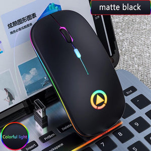 Wireless Rechargeable Mouse LED Backlit Gaming Office Accessories