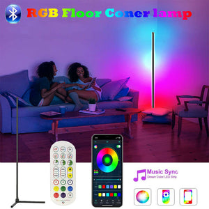 Modern LED Floor Lamp Indoor Atmospheric Decor Bluetooth/Remote Control