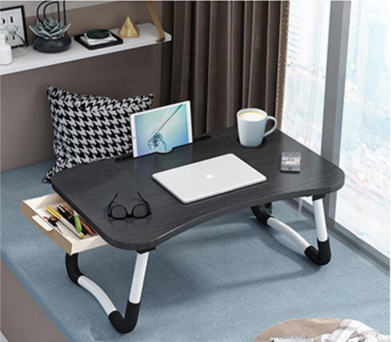 In-bed Foldable Laptop Desk with Drawer