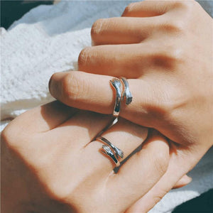 Valentine's Gift Hug Ring - 925 Sterling Silver
